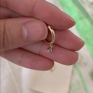 mejuri sapphire hoops
